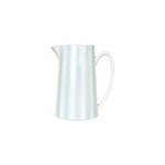 Pichet, carafe ou vase rayures bleu