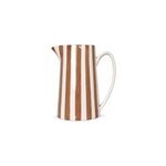 Pichet, carafe ou vase  rayures marron