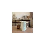 Pichet, carafe ou vase  rayures vert
