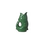 Pichet ou vase poisson vert