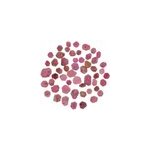 Pierres brutes cristaux rubis roses