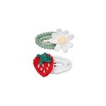 Pinces a cheveux viviy fleur de fraisier