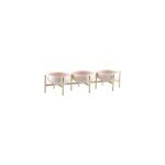 Plat 3 compartiments apritif beige et dor