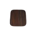 Plat carr� en bois de rose - diam�tre 25cm