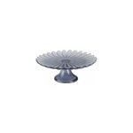 Plat  gteaux sur pied bleu 21cm - printemps