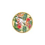 Plat de service rond fleurs 35, 5 cm