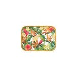 Plateau rectangulaire fleurs 45cm