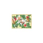 Plateau de service fleurs exotiques 50cm