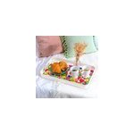 Plateau de service multicolore