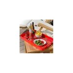 Plateau de service rouge