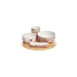 Plateau tournant apéritif 4 bols amor Plateau tournant apéritif 4 bols amor
