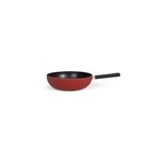 Po�le wok aluminium 32cm rouge