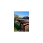 Poign�e en ch�ne pour meuble brasero noir