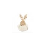 Pompon lapin cr�me - 10 cm