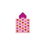 Poncho enfant rose - poncho c urs