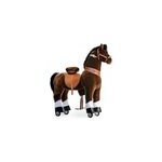 Poney brun et chocolat sabots blanc Poney brun et chocolat sabots blanc