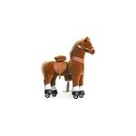 Poney marron avec sabots blanc Poney marron avec sabots blanc
