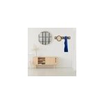 Porte manteau mural blanc 5 crochets