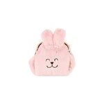 Porte - monnaie lapin rose clair