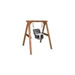 Portique, balanoire en bois brun et gr