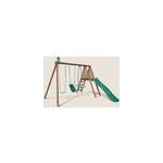 Portique en bois rond 3 agrs balanoire