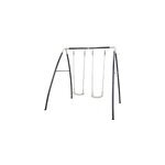 Portique mtal noir 2 balanoires axi