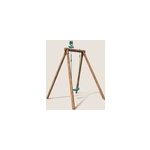 Portique simple une place en bois rond h