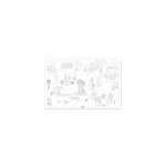 Poster � colorier monde merveilleux xl
