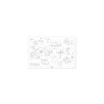 Poster � colorier travers�e de l'espac