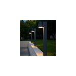 Potelet solaire noir soltek