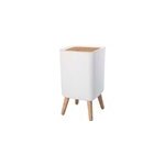 Poubelle de salle de bain push bois malmo