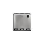 Poubelle de tri  pdale 3 x 18 l, inox edition - n982