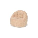 Pouf bouclette soft beige