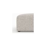 Pouf carr� pour canap� modulable en tissu beige - hestia