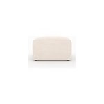 Pouf rectangulaire pour canap� modulable en velours blanc cass� - mina