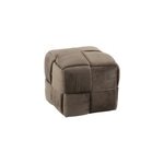 Pouf tissu gris h. 42cm