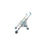 Poussette canne en tissu bleu 54 cm