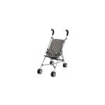 Poussette pour poupe stars gris