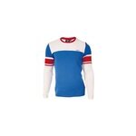 Pull en laine ivanhoe retro - pow blue col Pull en laine ivanhoe retro - pow blue col