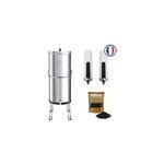Purificateur d'eau par gravit� c�ramique et charbon actif 22 l