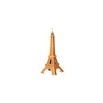 Puzzle 3d en carton de la tour eiffel situ�e � paris. 20 pi�ces.