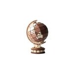 Puzzle 3d - globe terrestre en bois