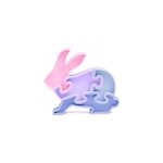 Puzzle 3d lapin, mauve