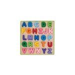 Puzzle abc majuscules en bois