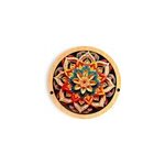 Puzzle et cadre en bois avec 70 pi�ces. design fleur multicolore.