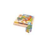 Puzzle cube de ferme en bois