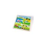 Puzzle sonore de transport en bois