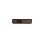 Quarto - meuble tv l. 180 cm en bois massif noyer