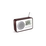 Radio rveil vintage fishtec - radio fm am - date, heure, temprature