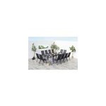 Ravenne - salon de jardin extensible 12 places en aluminium gris Ravenne - salon de jardin extensible 12 places en aluminium gris